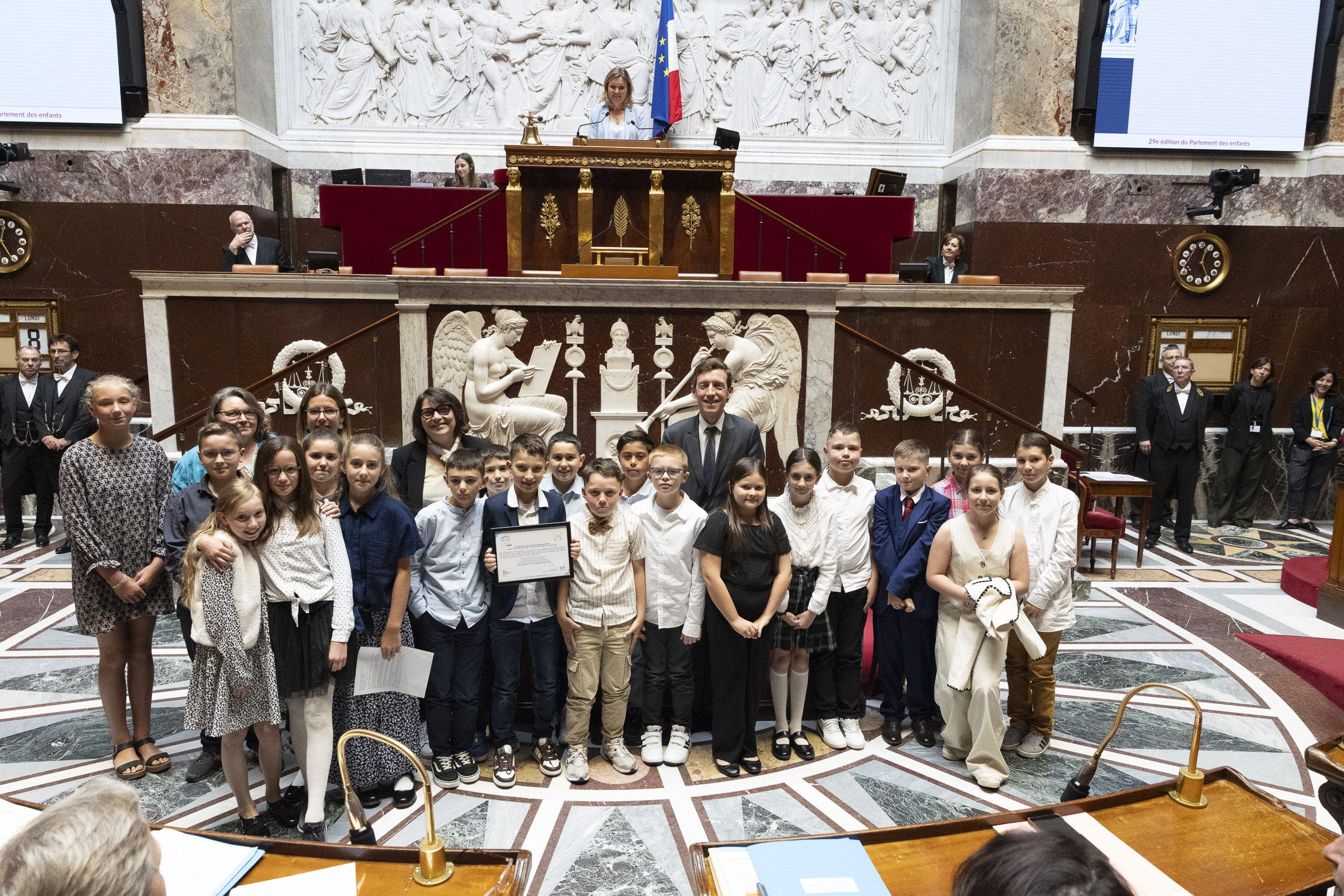 La classe lauréate pour le niveau CM2